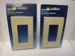2 Yes Leviton 80301-st 1-gang Decora Plus Screwless Wall Plate - Light Almond. Fixed Price $10.99.