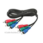 6ft Component Video Cable 3 Rca Red Green Blue Rgb Coaxial For Hdtv Dvd Vcr Coax. Fixed Price $8.99.