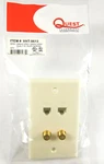Rj12, Rj-45, Two Coax F-connectors Quest Vht-9613 - Ivory Quantity Of 10. Fixed Price $12.00.
