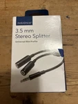 Insignia- 3.5mm Stereo Splitter Cable - Black. Fixed Price $7.99.
