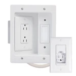 Legrand In Wall Power & Cable Management Kit 12' Long Range Recessed Tv Pow.... Fixed Price $131.64.