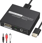 Hdmi Audio Extractor 4k With 3.5mm Aux Stereo And L/r Rca Out Converter Adapter. Fixed Price $23.97.