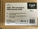 C2g 40814 Hdmi, Vga, And Audio To Hdmi Converter Switch. Fixed Price $49.00.