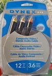 Dynex (dxav062) 12ft A/v Cable For Connecting Standard Definition Components. Fixed Price $19.74.