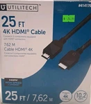 Utilitech 25 Ft 4k Hdmi Cable #4141760. Fixed Price $24.99.