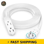 Maximm 15 Ft 16/3 Flat Extension Cord With 360 Rotating Plug, White. Fixed Price $38.99.