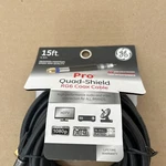 Ge 33732 Pro Quad-shield Rg6 Coax Cable 15 Ft 4.5m By Jasco 2018 New Nos. Fixed Price $15.98.