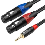 Disino Dual Female Xlr To 3.5mm Y-splitter Cable, Unbalanced 6.6 Feet, Black. Fixed Price $21.46.