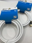 2 New Commercial Electric 6 Foot Rg-6 Coaxial Cables #179 847 Mr. Fixed Price $13.00.