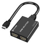 Hdmi Splitter With Hd Cable, 1 In 2 Out 4k For Full .... Fixed Price $11.21.