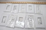 (10-pk) Elegrp 1-gang Screwless Decorative Wall Plates 3031gm-wh10. Fixed Price $11.69.