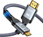 Highwings Mini Hdmi To Cable 6ft, (4k 60hz) High Speed 6 Feet, Grey. Fixed Price $17.96.