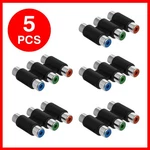 5x 3 Rca Coupler Component Video Cable Extender F To Connector Joiner Adapter. Fixed Price $10.79.