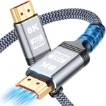 Iyavvort 8k 10k 4k Hdmi Cable 48gbps 6.6ft/2m, Certified Ultra 6.6 Feet, Grey. Fixed Price $10.52.