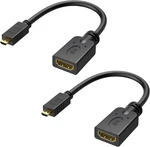 Cable Matters 2-pack Micro Hdmi To Adapter - 6 Inches, With 4k And Hdr Supp. Fixed Price $15.27.