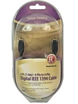 New Radio Shack Gold Series Digital Ieee 1394 Cable 4 Pin To 6ft / 15-1068. Fixed Price $5.34.