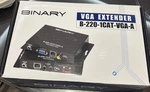 Binary B-220-1cat-vga-a Vga Extender Kit Tx/rx Rj-45 60m Wall Mount. Fixed Price $35.00.