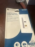 Utilitech Hdmi & Coaxial Wall Plate 2-gang White Plastic Duplex #0737223. Fixed Price $4.99.