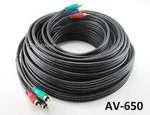 50ft Hi-resolution 3-rca Component Video Male/male Cable, Cablesonline Av-650. Fixed Price $29.99.