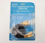 Radio Shack Gold Stereo Audio Video Dubbing Cable 3ft (91cm) No.15-1507b. Fixed Price $10.99.