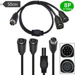 1x S-video Mini Din 8 Pin Male To 2 Female Set-top Box Tv Splitter Adapter Cable. Fixed Price $9.49.