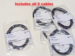 Lot Of 5 Extron Usbc/6 Usb-c Cable 6-ft 1.8m 4k 60w Power Delivery 26-715-6. Fixed Price $150.00.