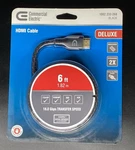 Commercial Electric 6 Ft. Deluxe Hdmi Cable. Fixed Price $10.99.