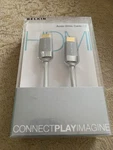 Belkin Audio Video Cable - 6 Ft Av22305-06-wht. Fixed Price $9.00.