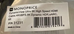 Monoprice / Ultra 8k High Speed Hdmi Cable 6ft Black (10 Pack) 48gbps. Fixed Price $69.99.