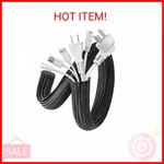 Agptek Cable Sleeve, 2 Pack 5ft - 1.2 Inch Management, Desk Cord Cover Org. Fixed Price $22.22.