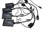 4x Bytecc Hm-cv030 8" Vga To Hdmi Converter With Audio And Usb For Power Black. Fixed Price $75.00.