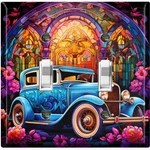 Metal Light Switch Outlet Cover Wall Plate Floral Vintage Classic Car Ind102. Fixed Price $13.49.