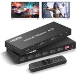 Ferrisa 4x2 Hdmi Matrix Switch, Audio Splitter, Ir Remote. Fixed Price $62.99.