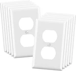 Elegrp Duplex Receptacle Outlet Covers, 1-gang Standard 10 Pack, Glossy White. Fixed Price $17.57.