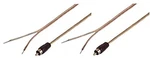 Iecables Set Of 2-18 Awg Speaker Wire With Rca Male Black Adapter 1'. Fixed Price $21.49.
