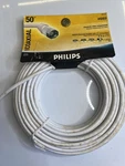2 Philips Coaxial Cable 50 Ft Video F Connectors White New. Fixed Price $35.00.