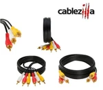 3 Rca Male To Cable Audio/video Tv Dvd Vcr Composite Multi-pack Lot. Fixed Price $9.55.