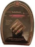 New Radio Shack Gold Plated Stereo A/v Cable 6 Foot Nib. Fixed Price $8.98.