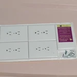 Bates White Glossy Plastic Duplex Outlet Cover Rectangular Wall Plate 10-pack. Fixed Price $9.50.