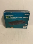 Monoprice Hdx(c)-301e 3x1 Enhanced Hdmi Switch With Remote (damaged Box). Fixed Price $21.99.