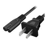 Ac 2 Prong C8 Power Cord 5ft 2-slot Tv Ps4 Ps5 Cable Black. Fixed Price $7.99.