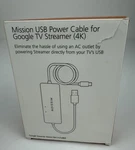 Mission Usb Power Cable For Google Tv (power Directly From Your Tv) 4k. Fixed Price $18.00.