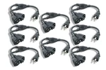 Cablelera Power Cord Extension And Splitter Nema 5-15p 14 Inch 8 Pack, Black. Fixed Price $45.77.