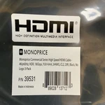 Monoprice High Speed Hdmi Cable - 15ft Black, No Logo (3-pack) 18gbps, 24awg. Fixed Price $49.99.