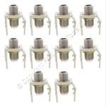 10 Leviton Almond Quickport Nickel F-type Coaxial Cable Connector Jacks 40731-ba. Fixed Price $11.72.