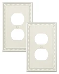 Treewell 2-pack Duplex Outlet Cover Plate, Single 2pk, Light Almond. Fixed Price $15.99.