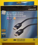 Monster 3d High Speed 4k Ultra-hd Hdmi Cable With Ethernet 7 Meters (22.9 Feet). Fixed Price $24.99.