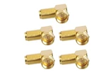Vce 5-pack 90 Degree Coaxial Connector, Right Angle F-type Rg6 Male To Female... Fixed Price $9.95.