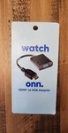 Onn. Gold-plated Hdmi To Vga Adapter (male Female) Black. Fixed Price $8.00.