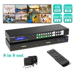 Mt-viki 8x8 Hdmi Matrix Switch 4k 30hz Rack Mount Switcher Hdcp1.4 3d Edid Rs232. Fixed Price $321.00.